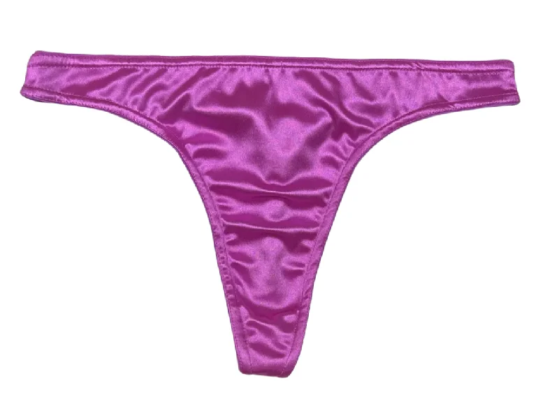 warm underwear for ski trips-Satin Thong