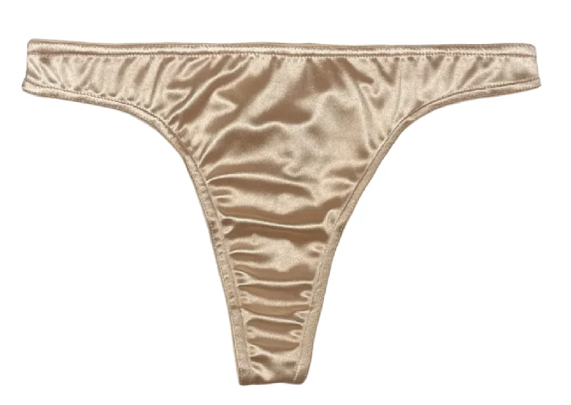 thick briefs for snow days-Satin Thong