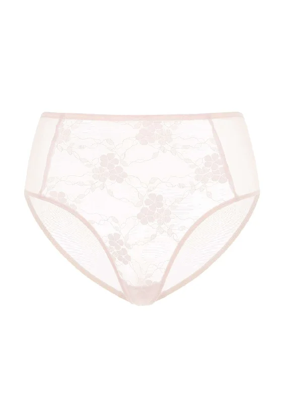 extra-wide underwear for comfort-Spring Romance High-Rise Floral Lace Brief Underwear