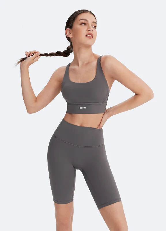 moisture-wicking briefs for yoga-Strappy Sports Bra