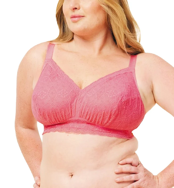 stretchy panties for yoga class-Sugar Candy by Cake Bestie Everyday Softcup Bra H-J (27-8020) - Hot Pink