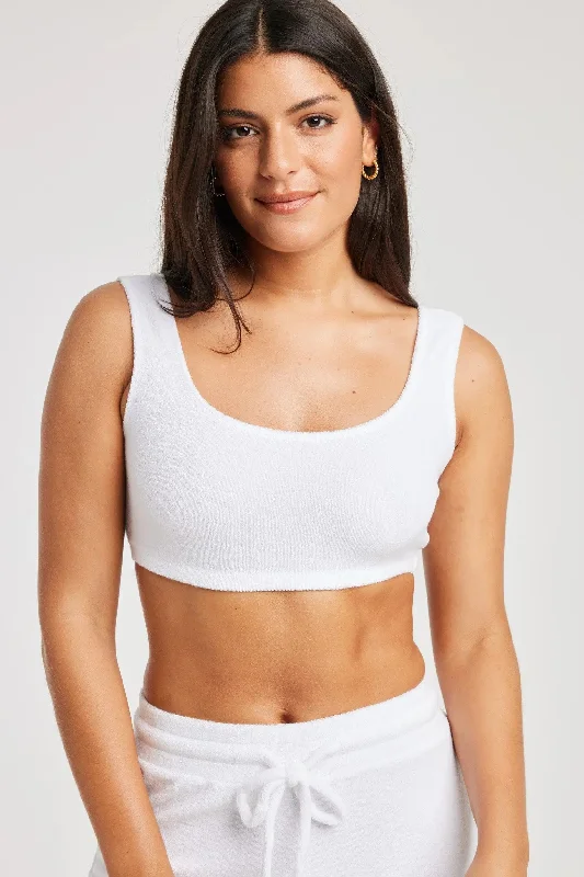 cozy cotton underwear for sleep-Terry Bralette