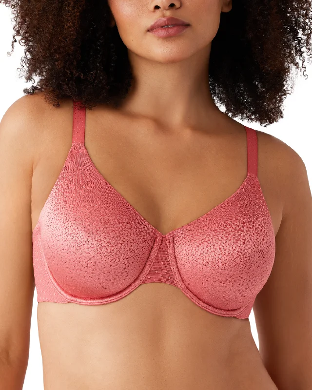 eco-conscious panties with recycled fabric-Wacoal Back Appeal Underwire Bra (More colors available) - 855303 - Mineral Red