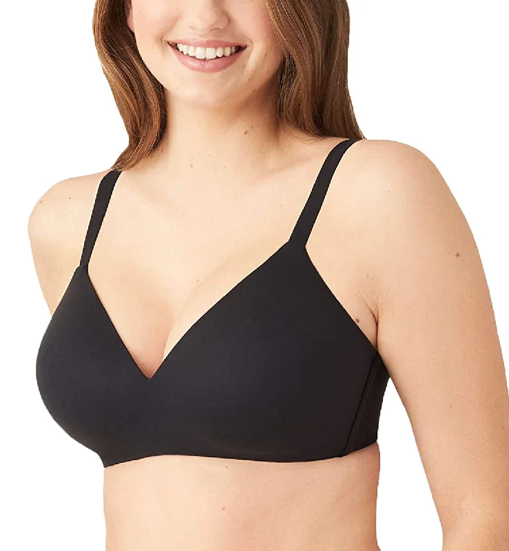 quick-dry panties for swimming-Wacoal Basic Beauty Spacer Underwire T-Shirt Bra (853192) - Black