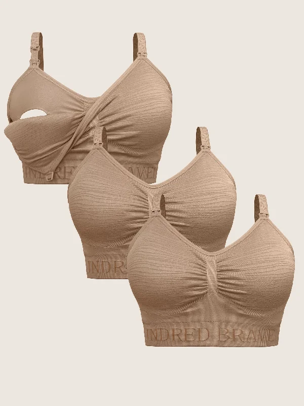 soft bamboo briefs for eco-Wash Wear Spare® Pumping Bra Pack | Latte