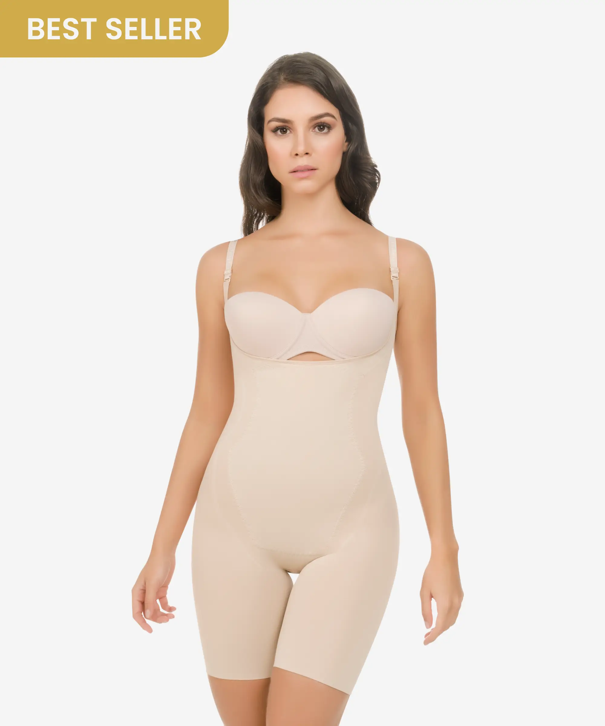 thin panties for ballet flats-Seamless thermal action weight loss hourglass bodysuit - Style 1585