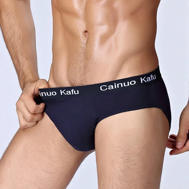 warm briefs for camping nights-4Pcs Men's Breathable Soft Briefs Set