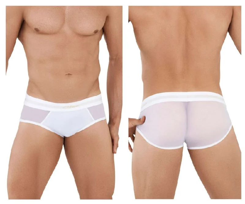 cozy cotton boxers for sleep-Clever 1030 Berna Briefs Color White