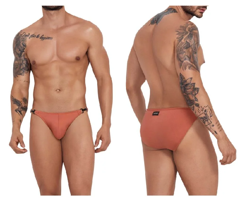 warm briefs for ski trips-Clever 1243 Passion Swim Briefs Color Ochre