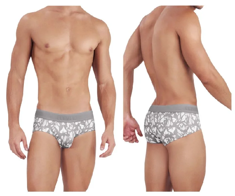 warm underwear for snowy days-Clever 1457 Grace Briefs Color Gray