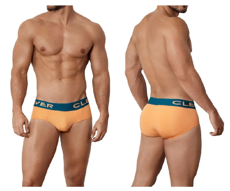 moisture-wicking briefs for bootcamp-Clever 1579 Coque Briefs Color Orange