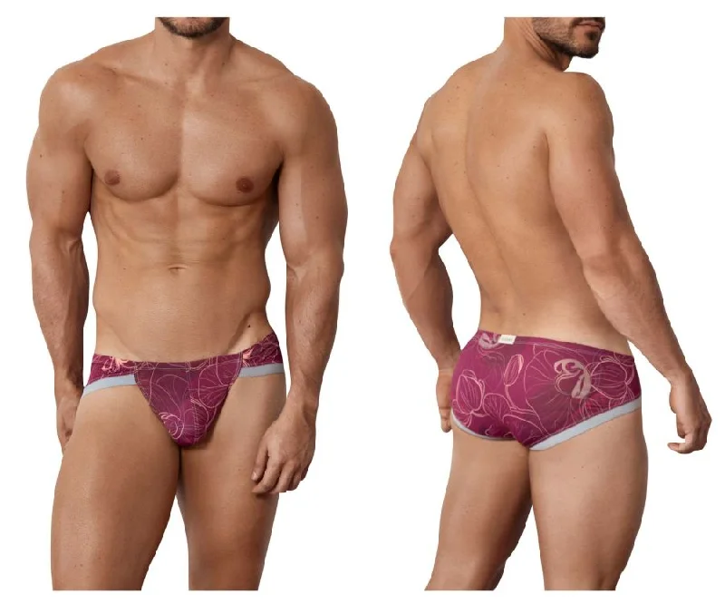 moisture-wicking briefs for running-Clever 1583 Ramo Briefs Color Grape