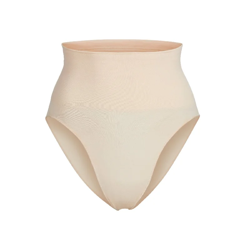 supportive thong for long shifts-CORE CONTROL BRIEF | SAND