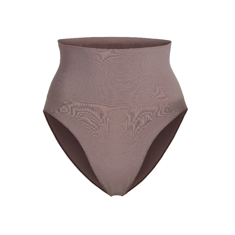 stylish lace thong for evenings-CORE CONTROL BRIEF | UMBER