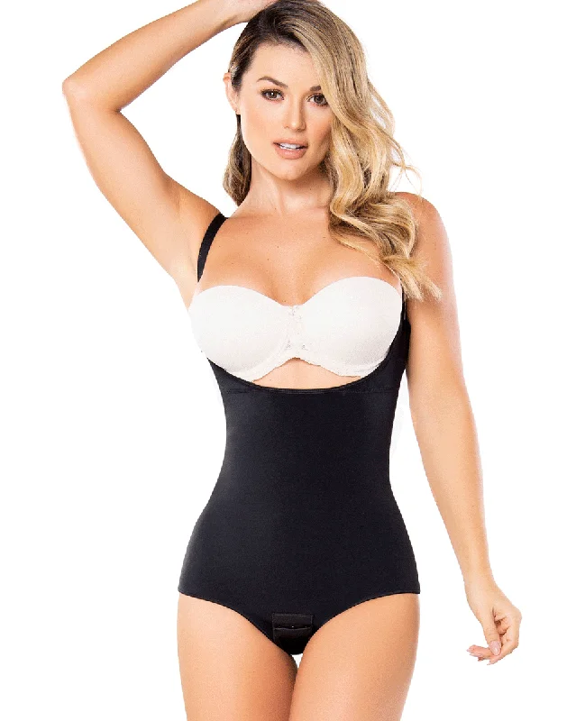 moisture-wicking briefs for bootcamp-Diane & Geordi Thong Waist Shaper Bodysuit Girdle