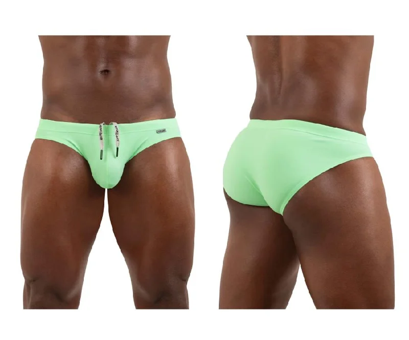 colorful boxer briefs with fruit-ErgoWear EW1692 X4D SW Swim Briefs Color Bright Green