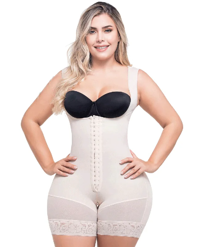 moisture-wicking briefs for yoga-Fajas Sonryse Butt Lifter Colombian Bodysuit Shapewear