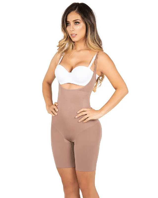 cozy Modal underwear for winter-Jackie London Seamless Bodysuit Back Coverage