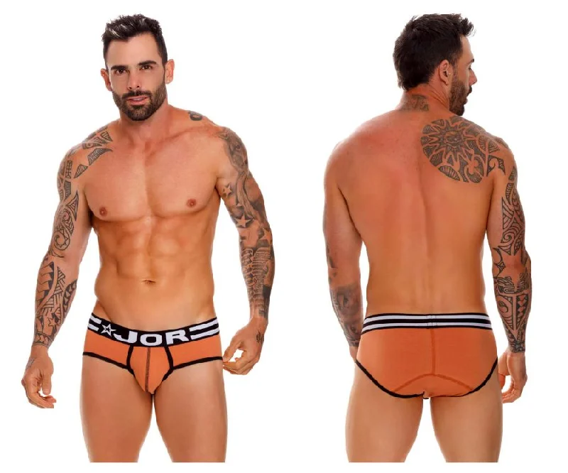 quick-dry trunks for swimming-JOR 1613 Varsity Briefs Color Ochre