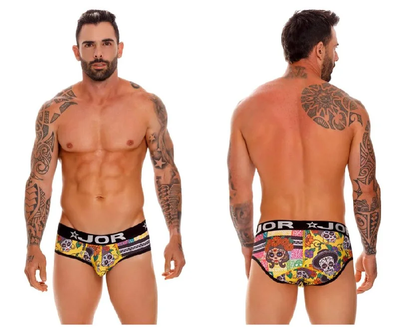 breathable linen boxers for heat-JOR 1649 Guadalupe Briefs Color Printed