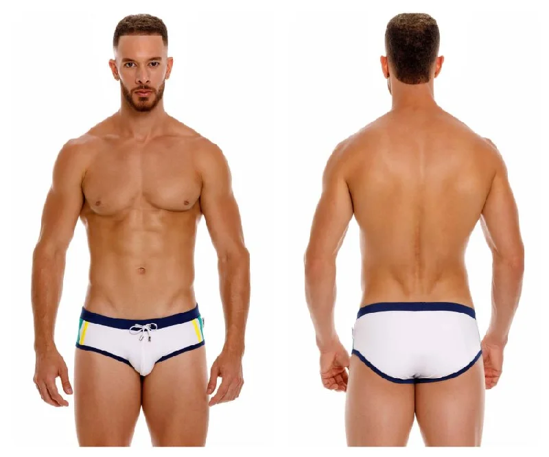 warm briefs for ski trips-JOR 1999 Canarias Swim Briefs Color White