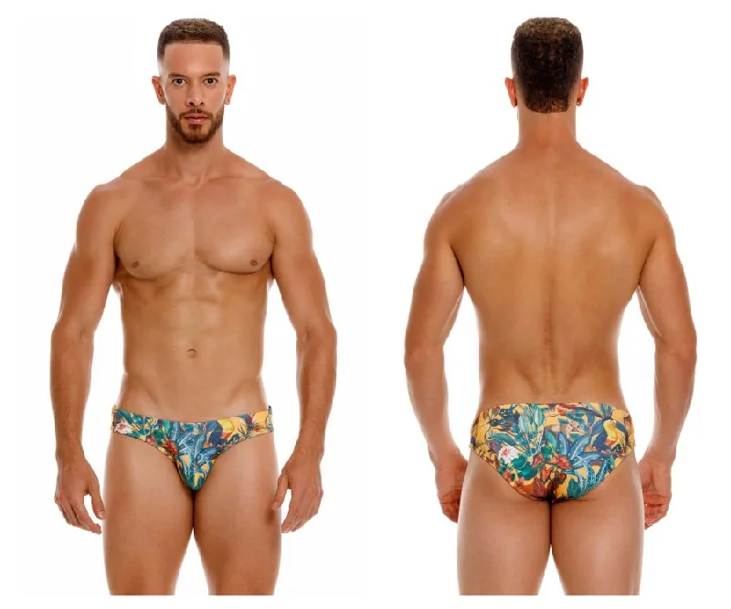 cozy underwear for long shifts-JOR 2010 Tropical Swim Briefs Color Printed