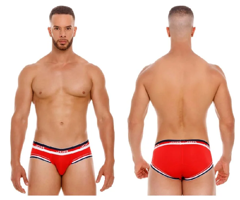 funny bear boxers for men-JOR 2062 Sailor Briefs Color Red