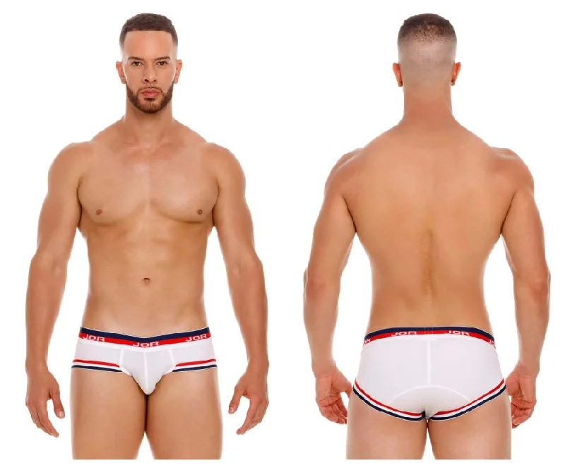 supportive underwear for marathons-JOR 2062 Sailor Briefs Color White