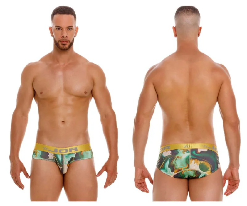 eco-conscious briefs with recycled yarn-JOR 2081 Dublin Briefs Color Printed