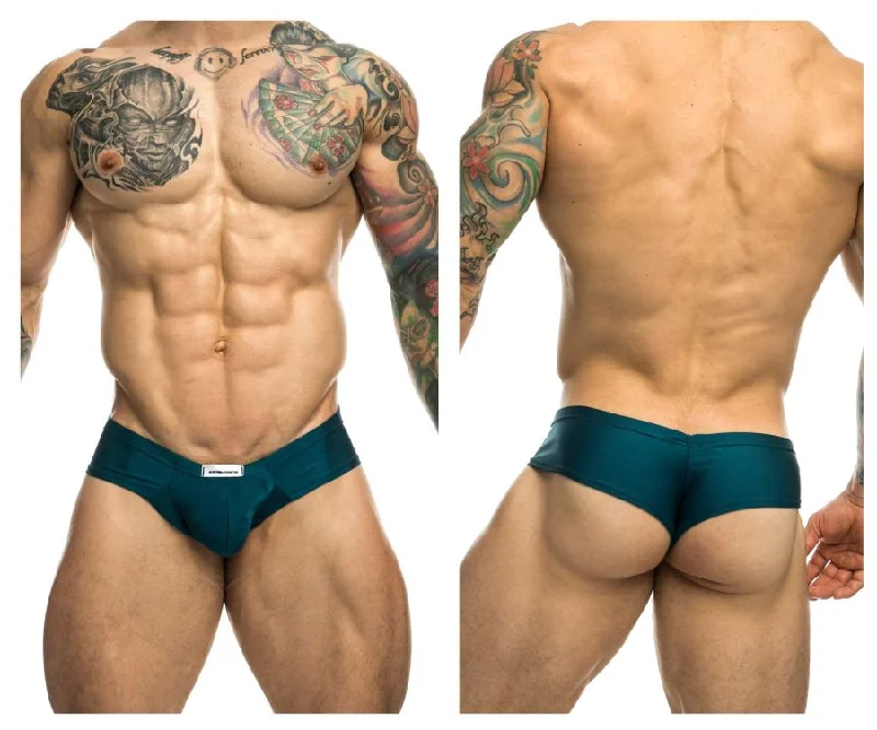 quirky briefs with movie themes-JUSTIN+SIMON XSJ22 Cheek Briefs Color Opal Green