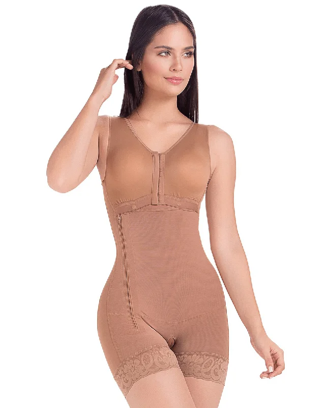 supportive briefs for elderly women-MariaE Fajas Colombianas Stage 2 Post-Op Compression Garment with Built-in Bra