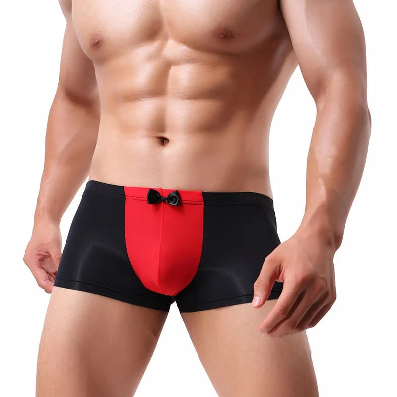 long-leg briefs for extra coverage-Men's Groomsman Nylon Boxer Brief