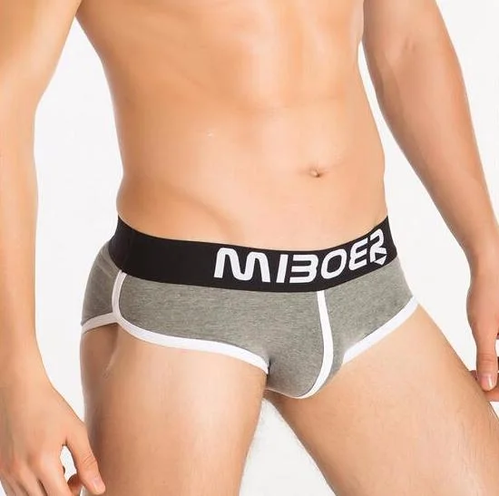 plush velour boxers for cozy-Men's Miboer Retro Brief