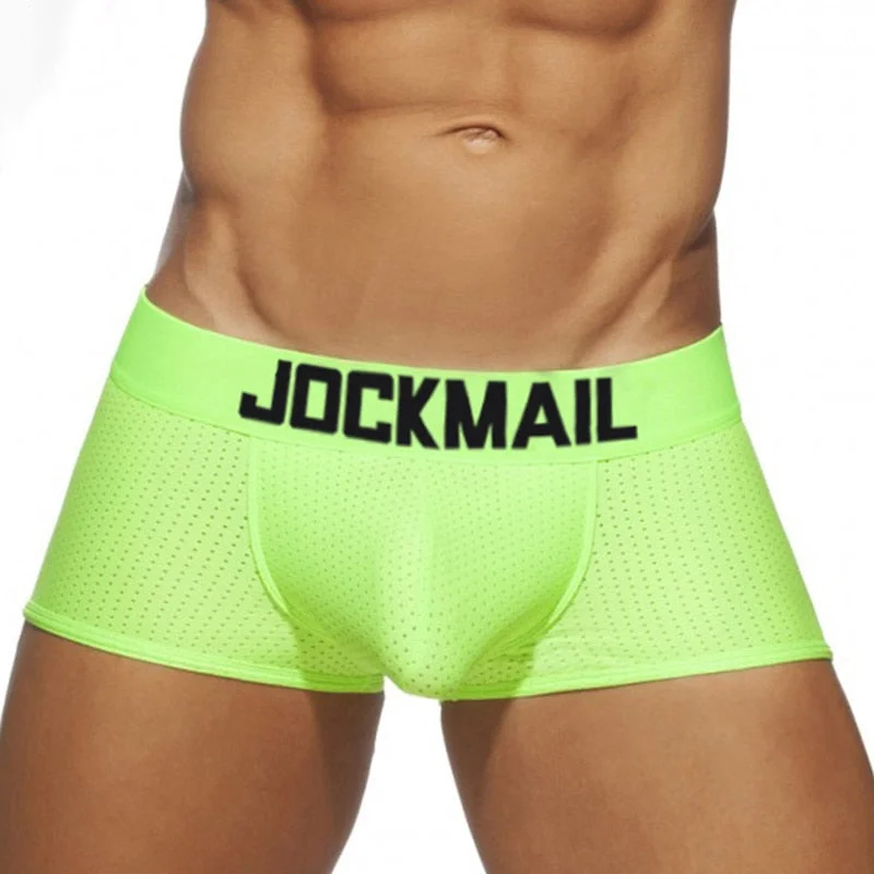 breathable mesh briefs for summer-Neon Boxer Briefs