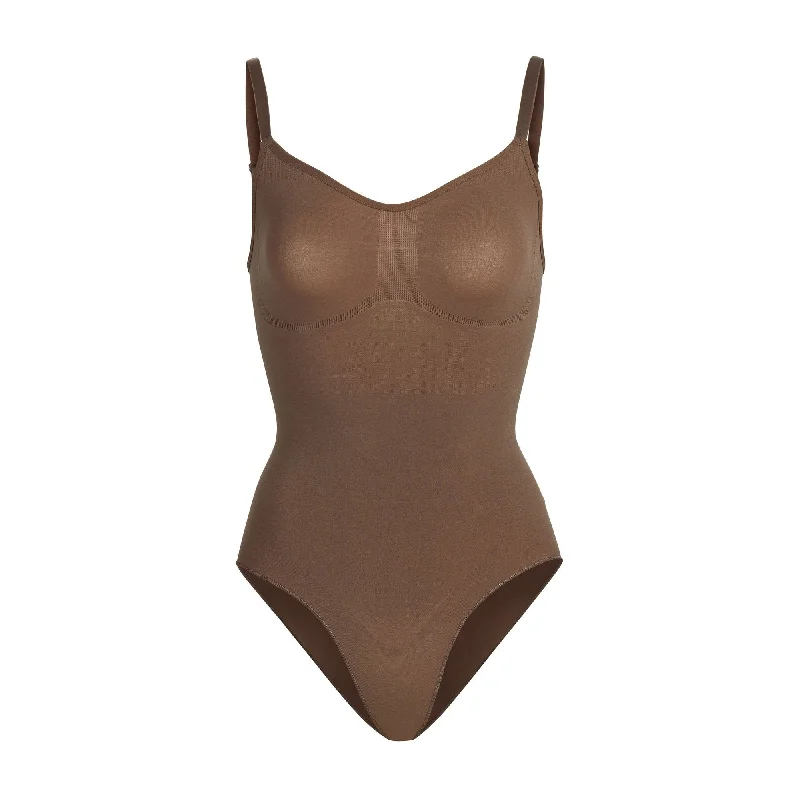 warm briefs for freezing weather-SCULPTING BODYSUIT W. SNAPS | OXIDE