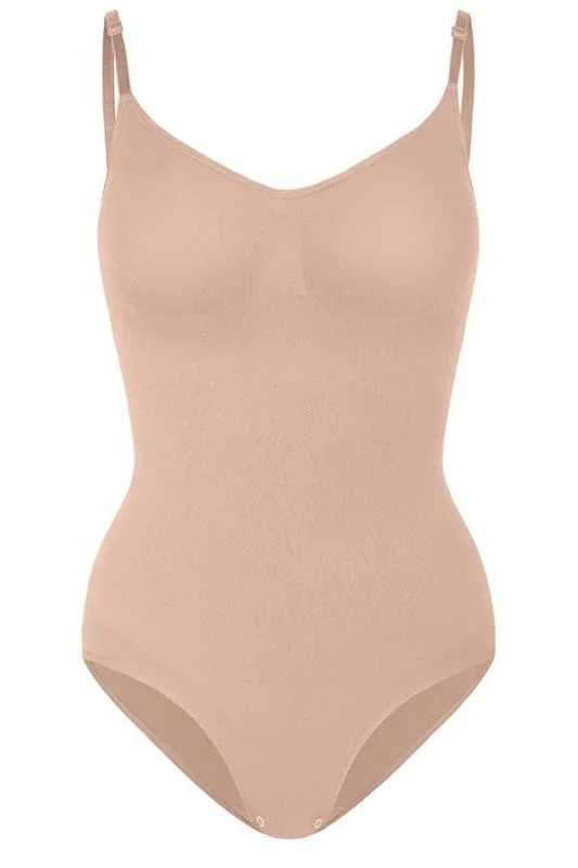 anti-slip thong for workouts-One Piece Bodysuit Shapewear - Panties