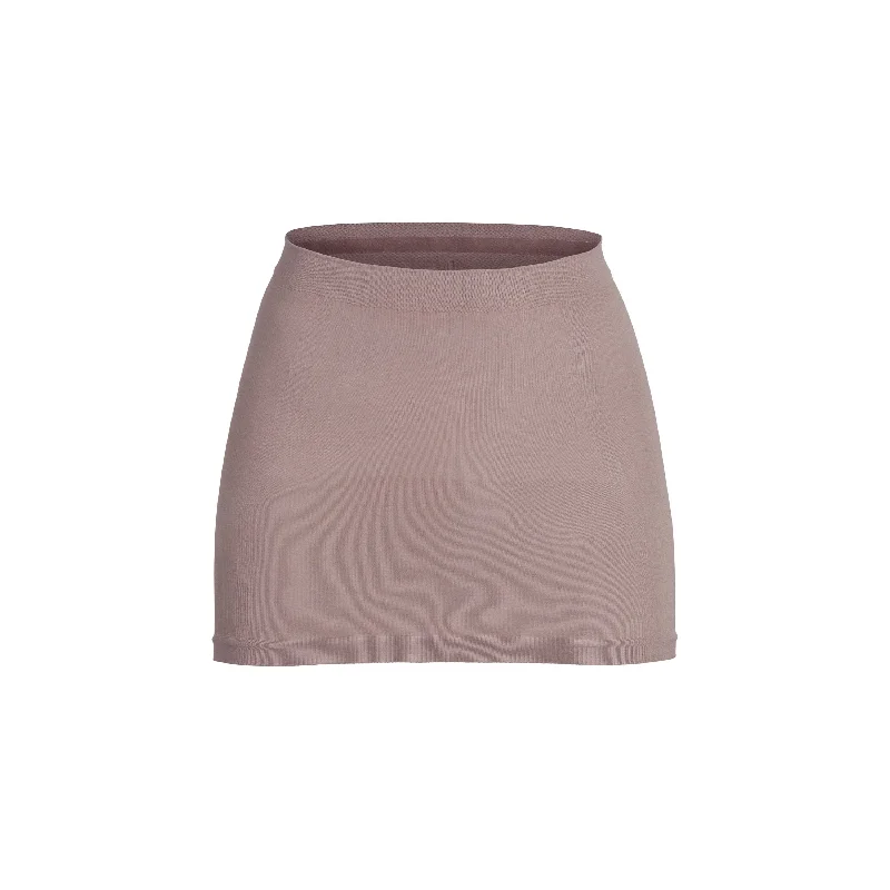 cozy briefs for rainy days-SKIRT SLIP | UMBER