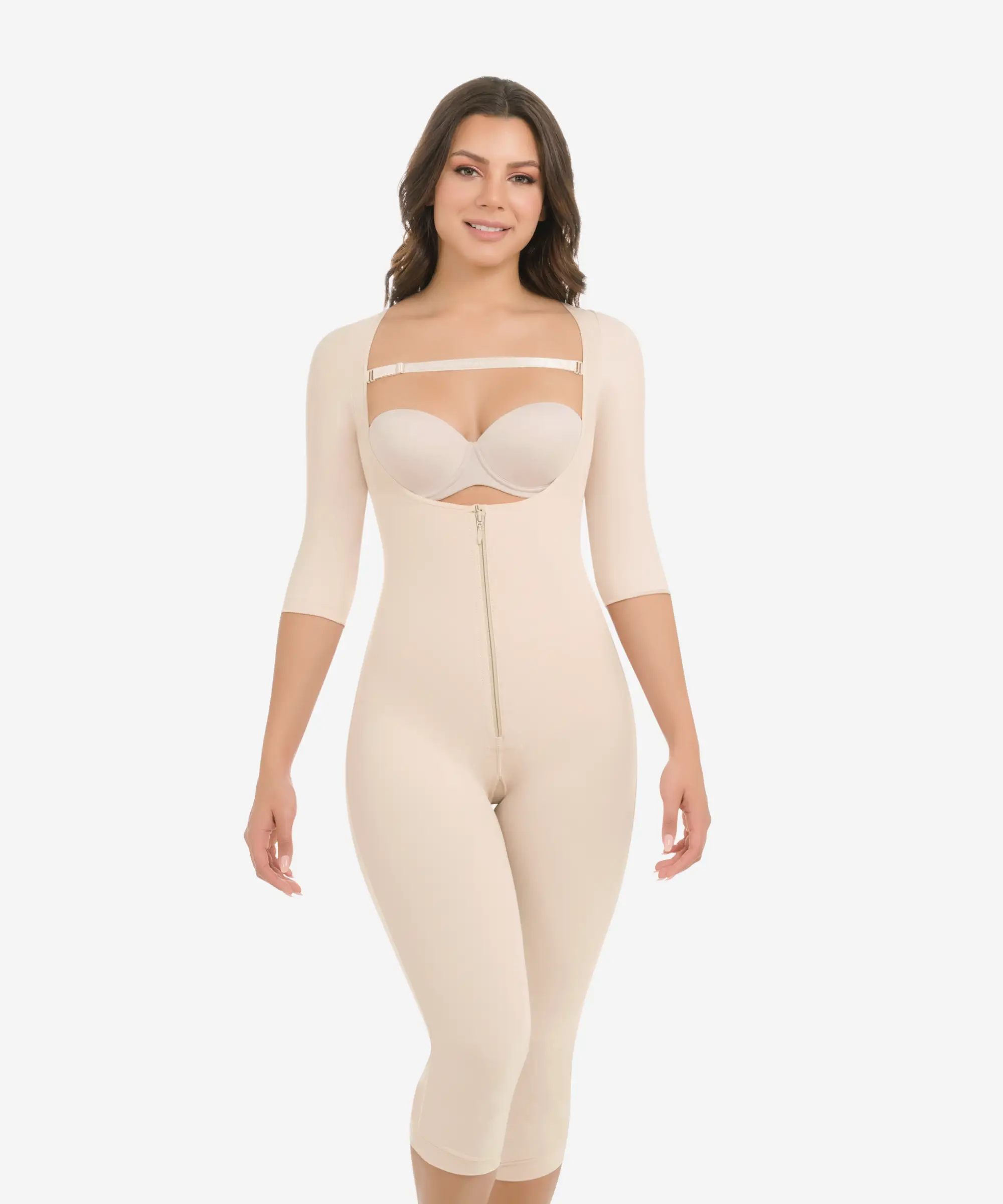 cozy briefs for rainy days-Top-to-Bottom arms and legs full body shaper - Style 295