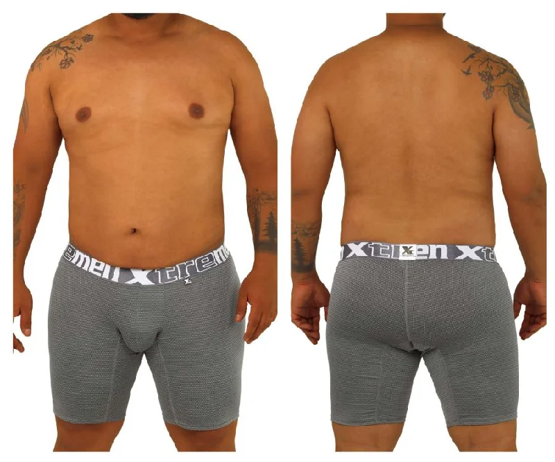 stretchy boxer briefs for gym-Xtremen 70005 Plus