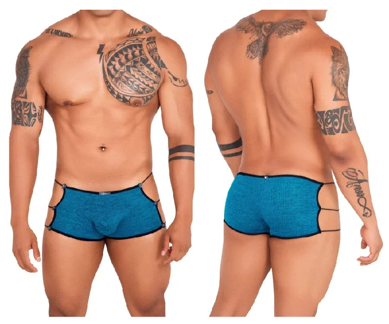 cozy boxers for rainy days-Xtremen 91133 Mesh Briefs Color Petrol